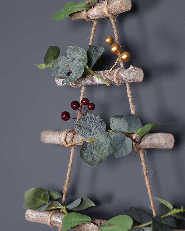 mistletoe christmas ladder decoration