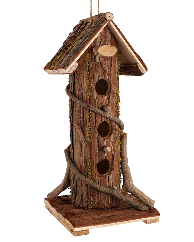 Natural Wooden Bark Bird House