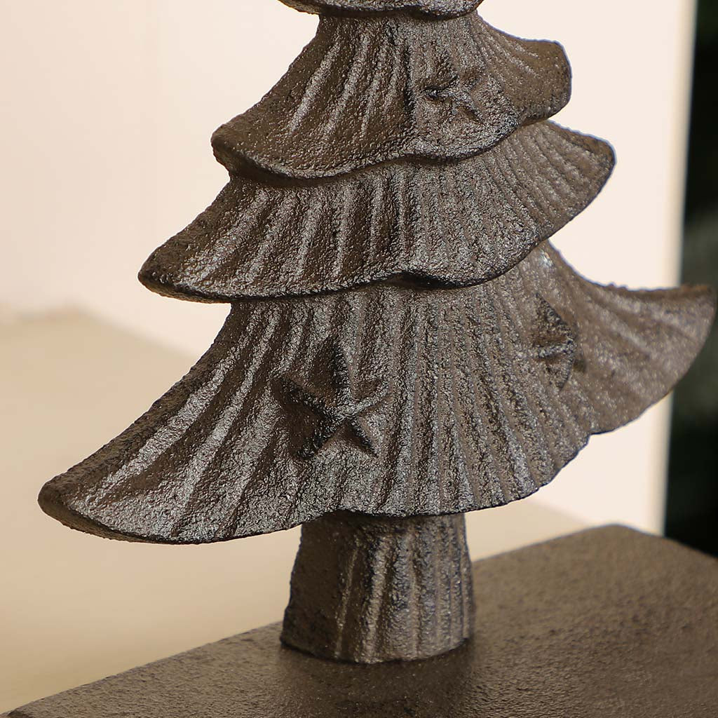 Cast Iron Christmas Tree Stocking Holder