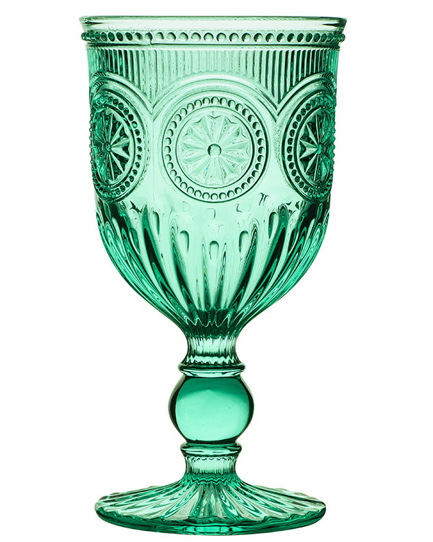 Parisian Turquoise Wine Goblet