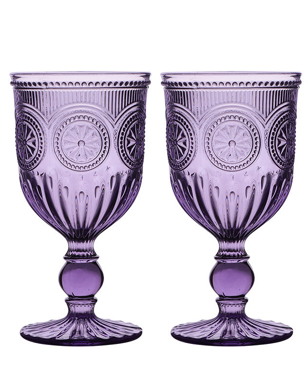 Parisian Purple Wine Goblet