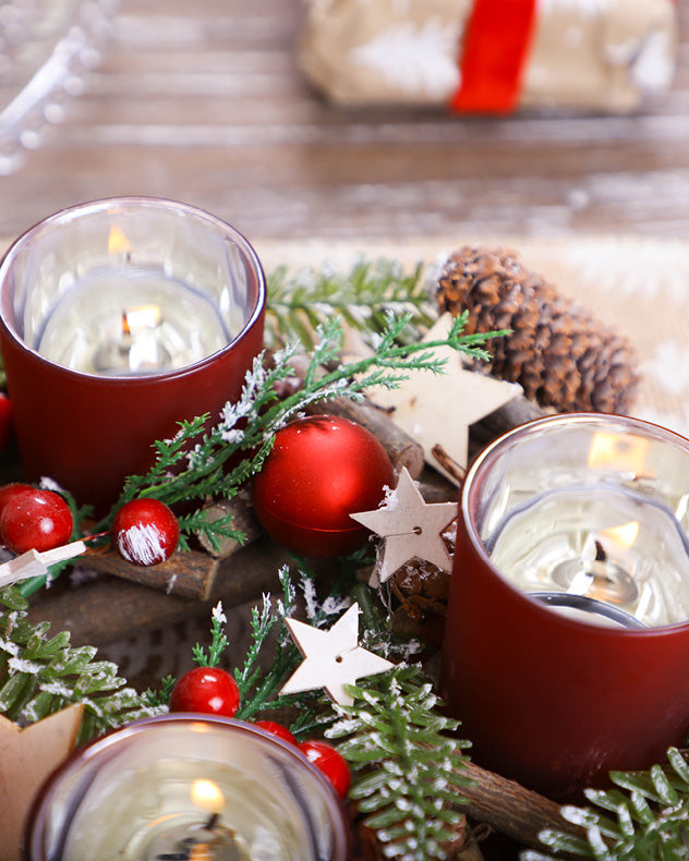 Stars and Baubles Wreath Candle Holder