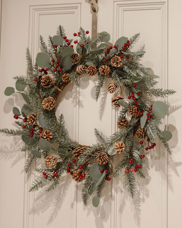 mountain spruce christmas door wreath