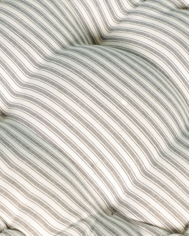 Pyrenees Grey Stripe Box Cushion 50cm