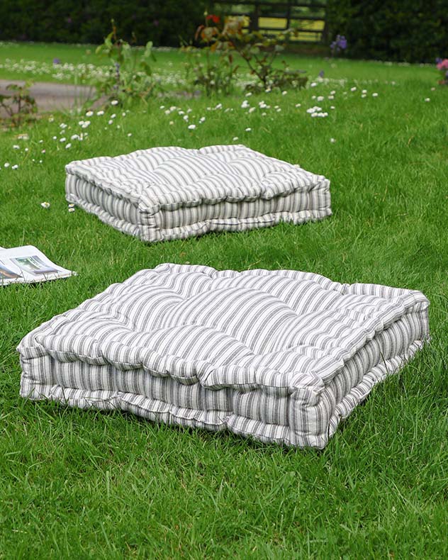 Pyrenees Grey Stripe Garden Box Cushion