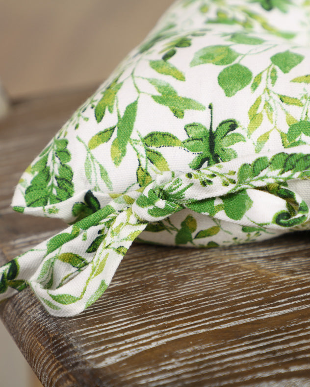 Set of 2 Meadowbrook Organic Cotton Seat Pads with Ties