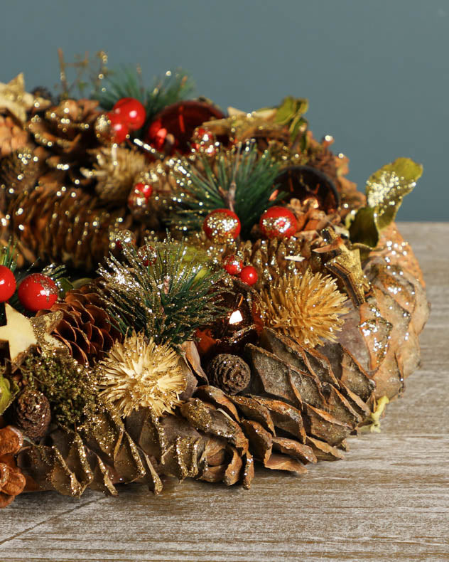 Starry Night Christmas Wreath 34cm