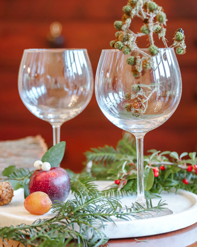 Christmas store gin glass