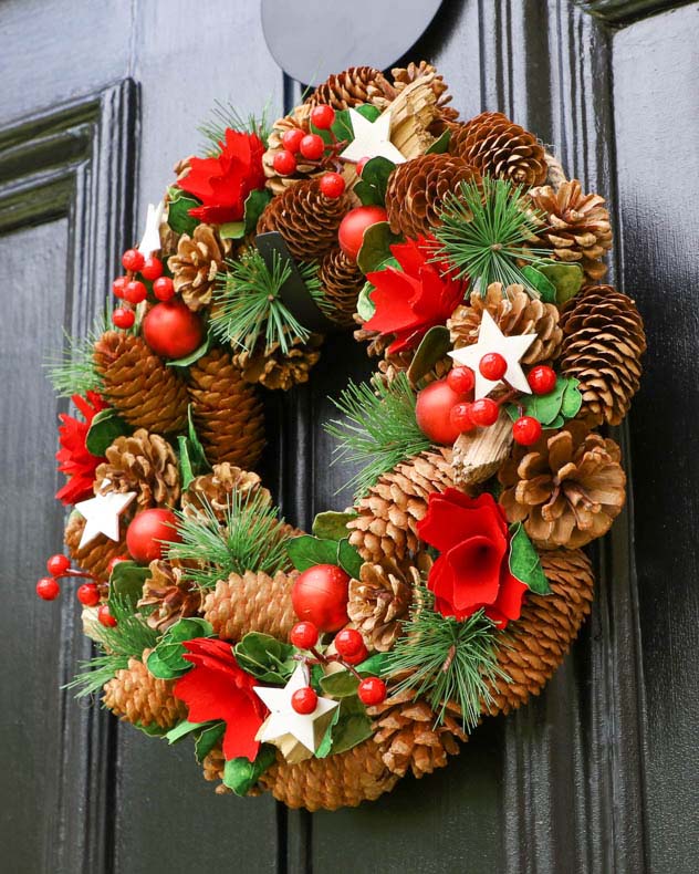 christmas front door wreath