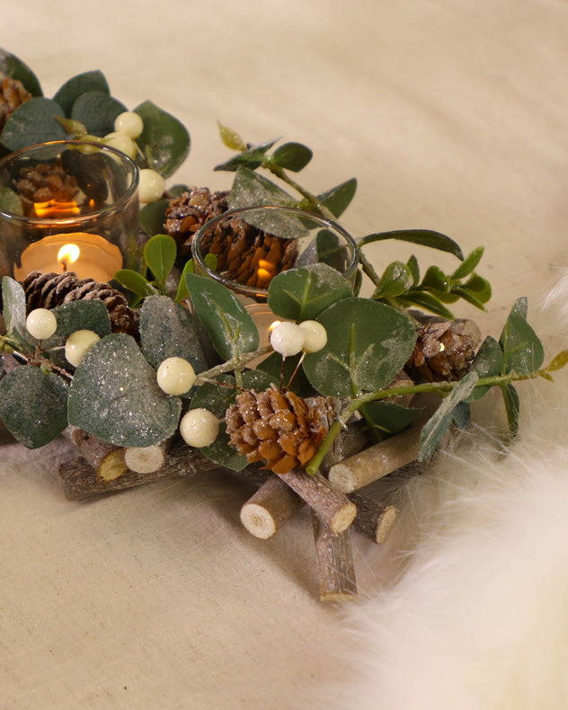 christmas candle holder