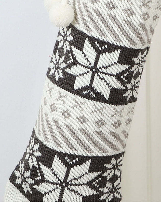 nordic pattern christmas stocking