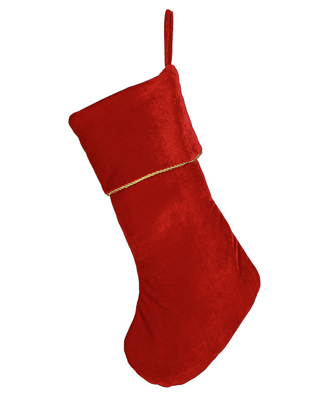 Knightsbridge Red Velvet Christmas Stocking