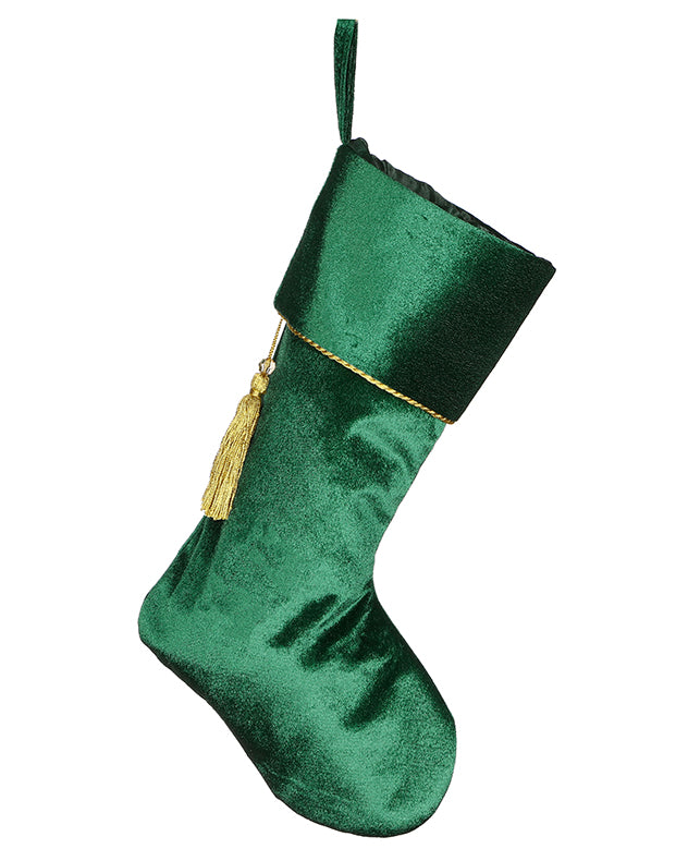 Kensington Green Velvet Christmas Stocking