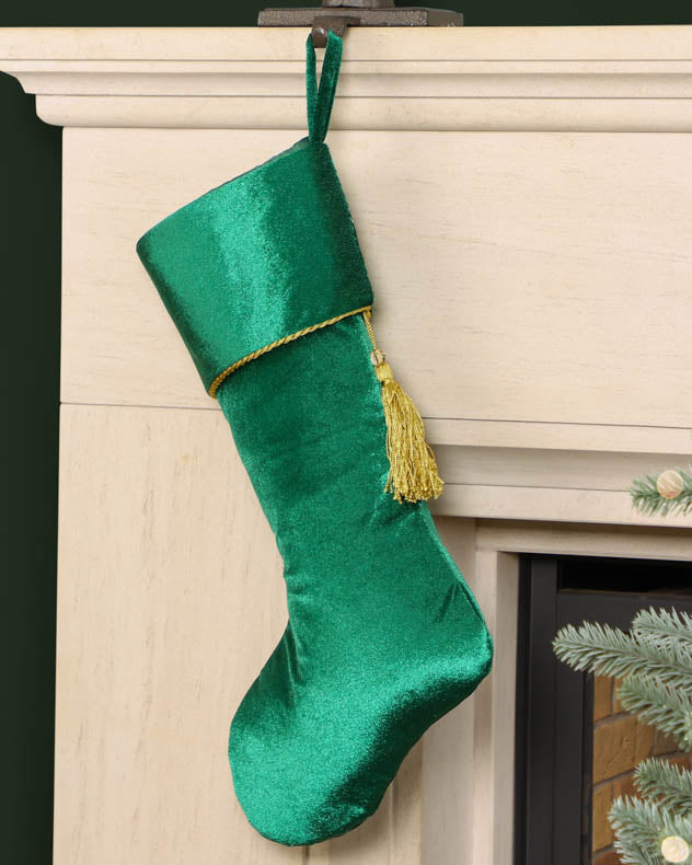 Kensington Green Velvet Christmas Stocking