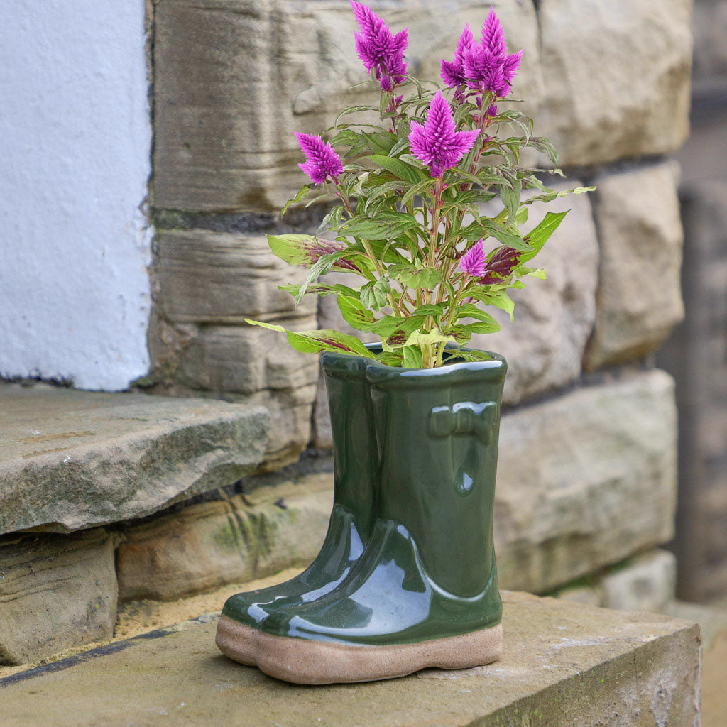 Rainbow Wellington Boot Planter Collection