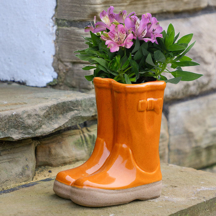 Rainbow Wellington Boot Planter Collection