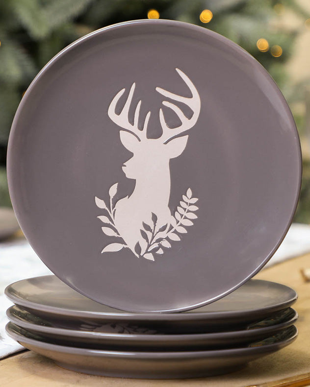 Set of 6 Woodland Stag Side Plates