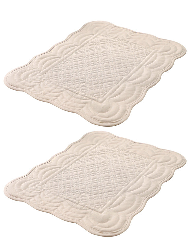 Set of 2 Bella Perle Quilted Placemats