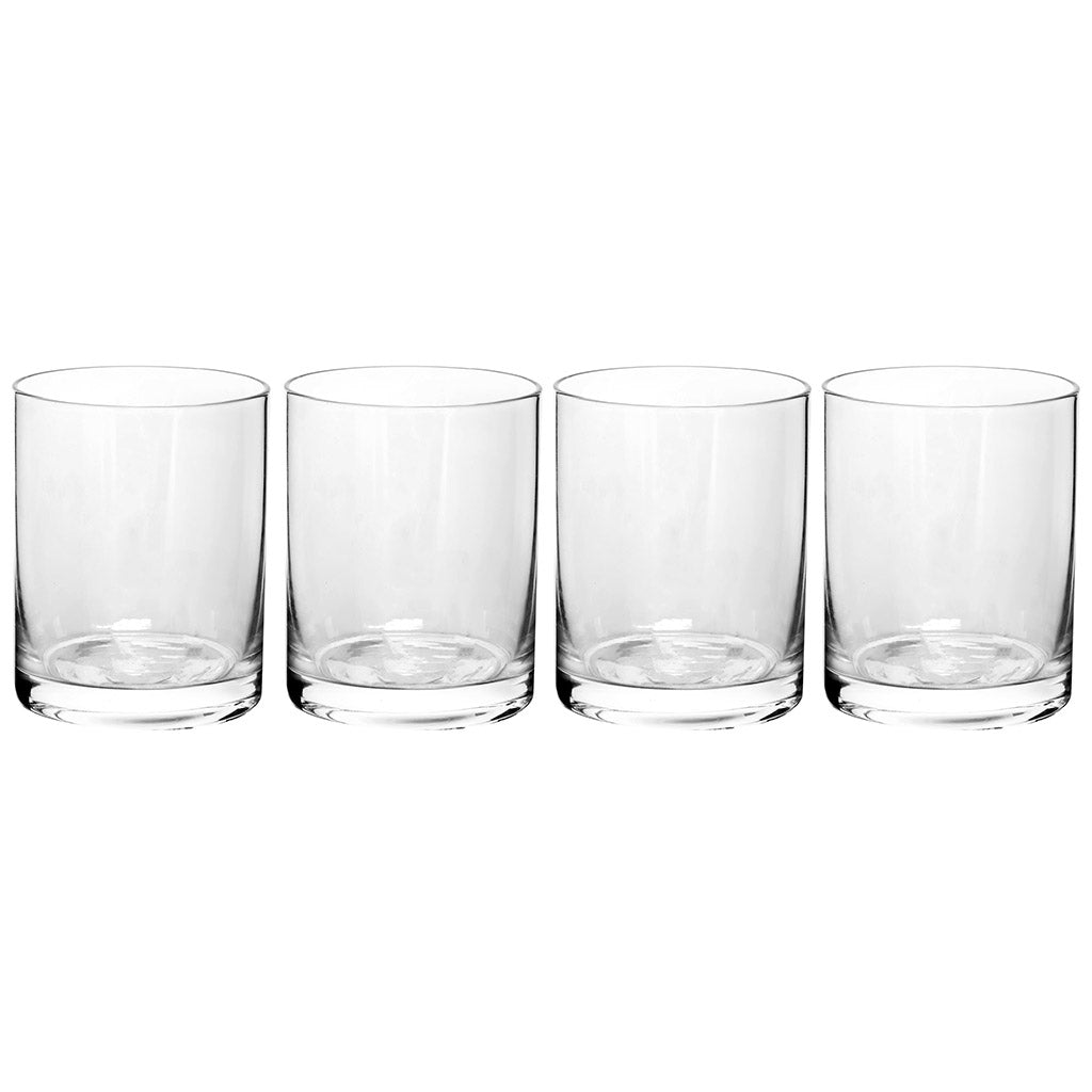 Set of 4 Classic Glass Whisky Tumblers