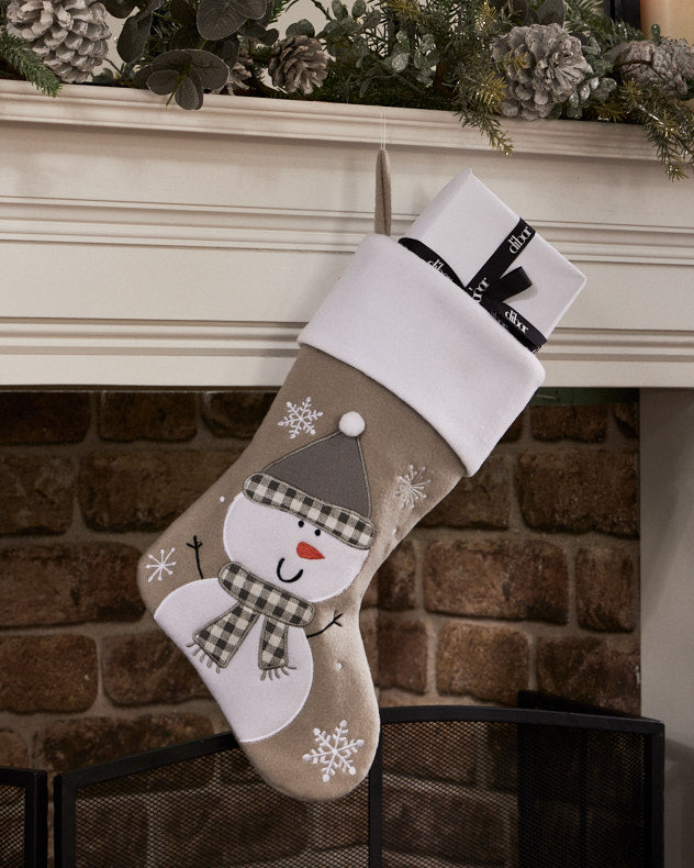 Mr Snowman Christmas Stocking