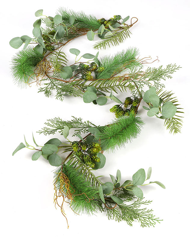 Eucalyptus Hedgerow Wreath and Garland Collection