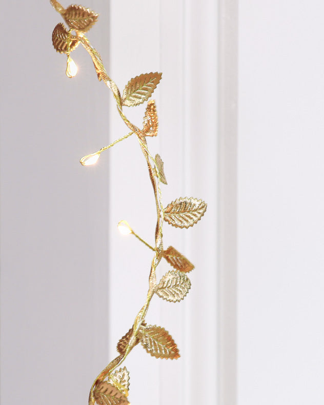 gold leaf christmas garland