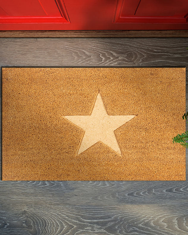 Cavallo Natural Coir Cut Out Star Doormat
