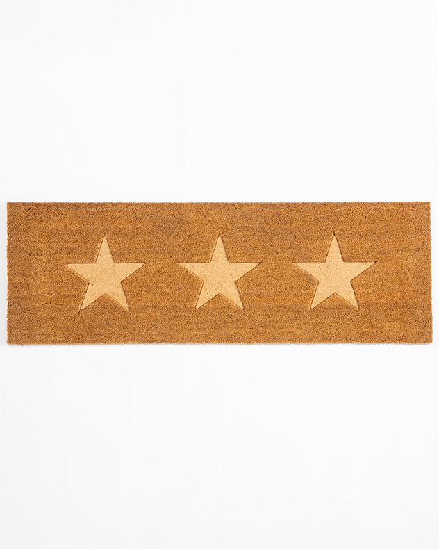 Cavallo Natural Coir Cut Out Star Doormat Runner