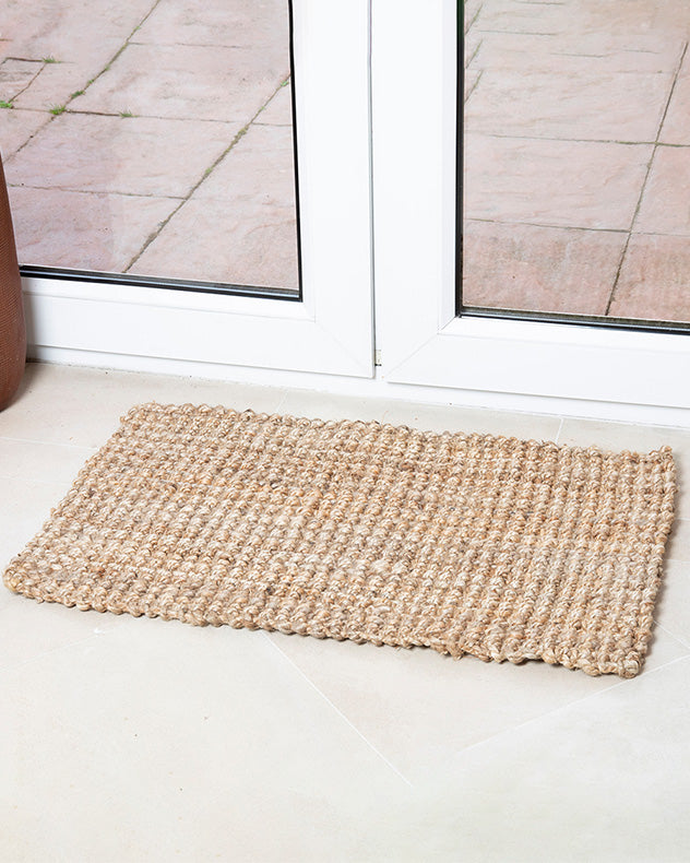 Sandsend Natural Hand Woven Jute Doormat