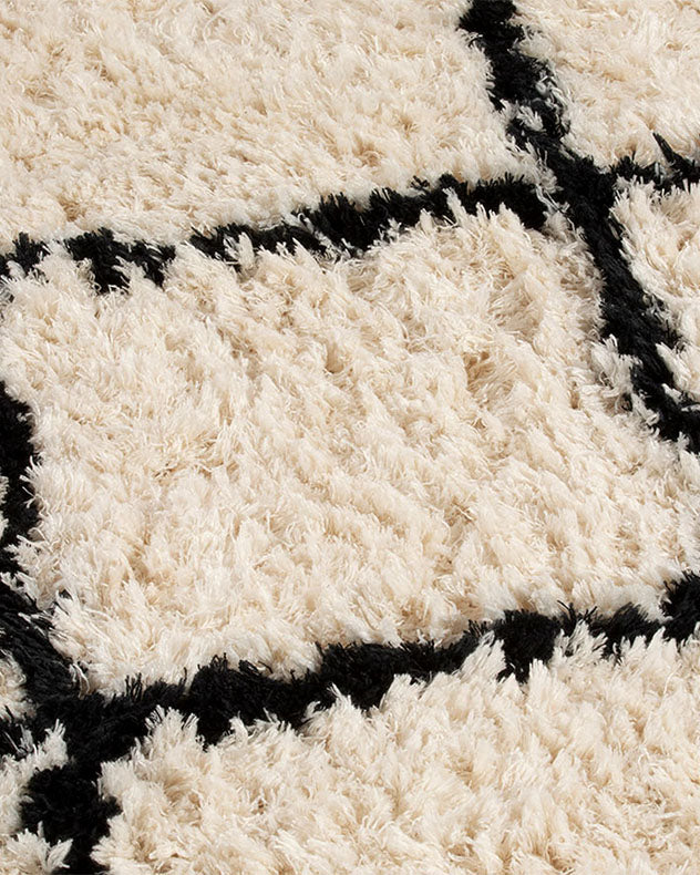 Braemar Argyle 160x230cm Cream And Black Rug