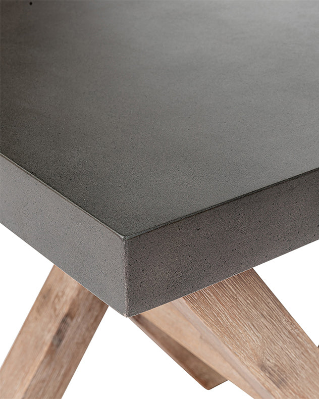 concrete surface side table