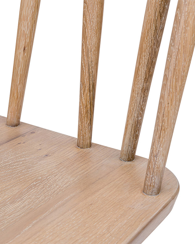 Oak spindle deals dining chair