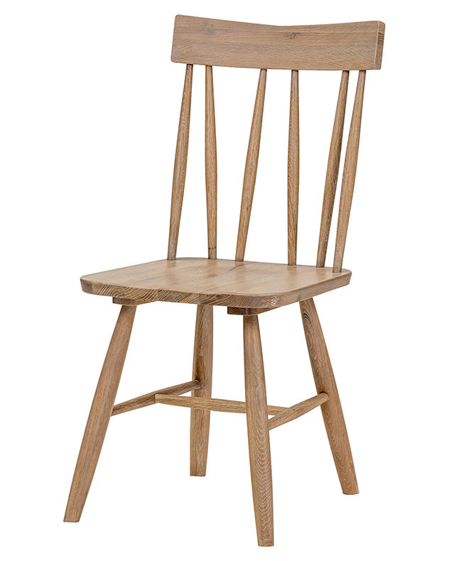 Oak spindle best sale back dining chairs