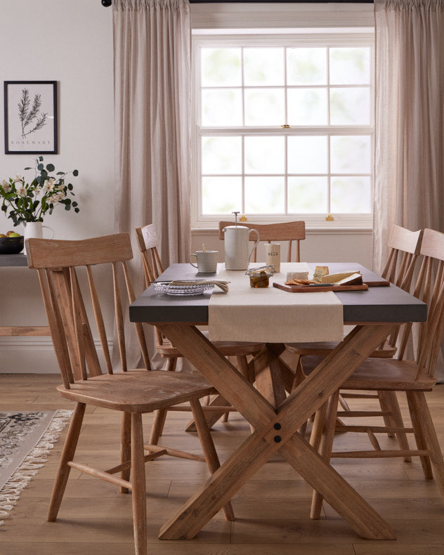 Spindle dining table shop