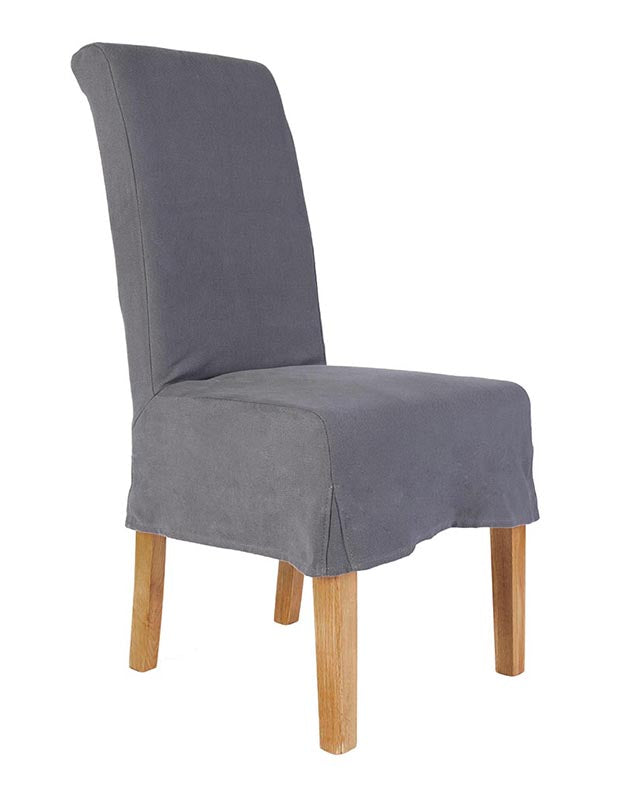 Riviera Loose Cover Dining Chair - Grey