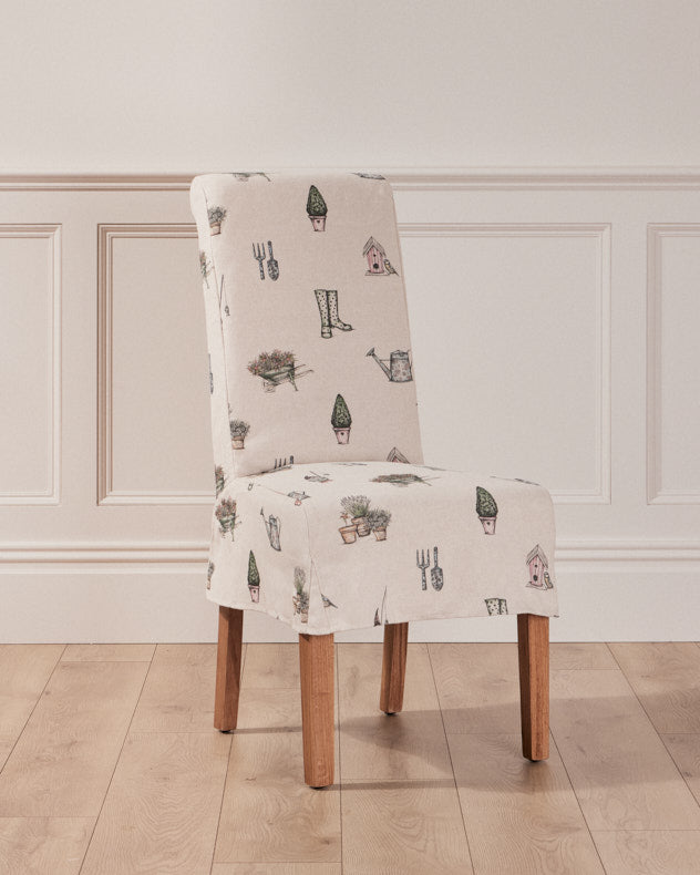 country pattern dining room chair