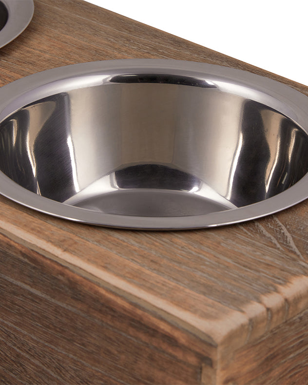Dog Bowls - Bergen Wooden Pet Feeding Station