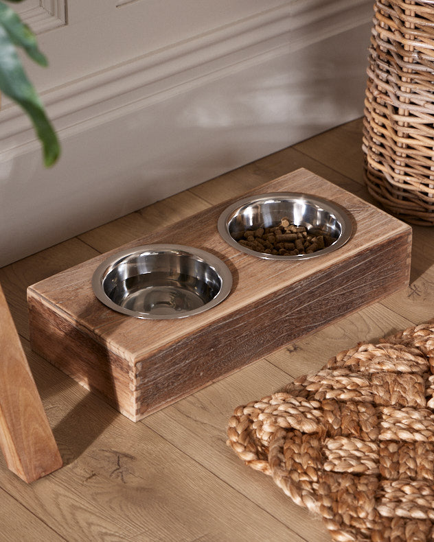 Dog Bowls - Bergen Wooden Pet Feeding Station