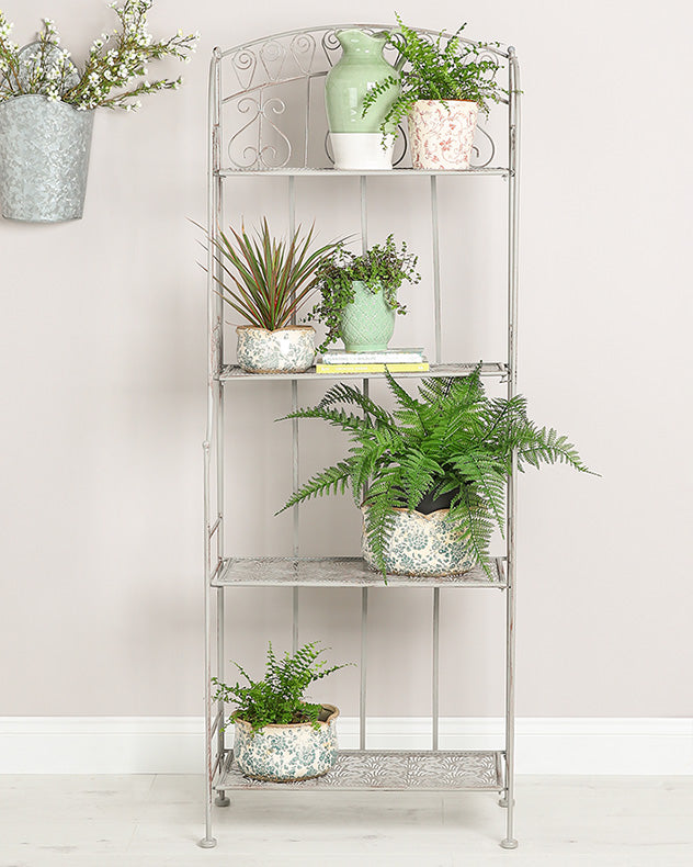 grey tier shelf