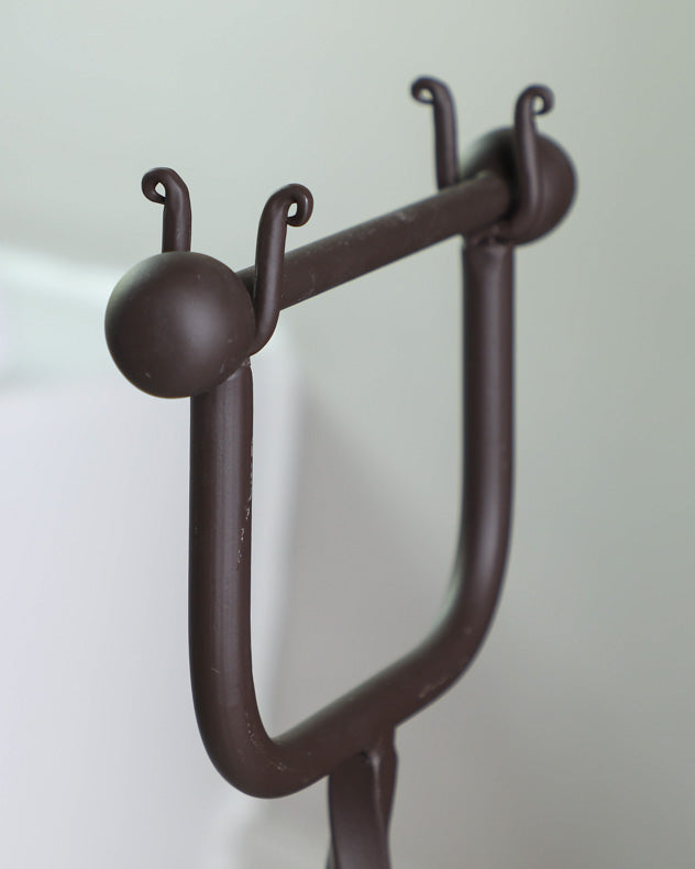 Period Iron Freestanding Toilet Roll Holder