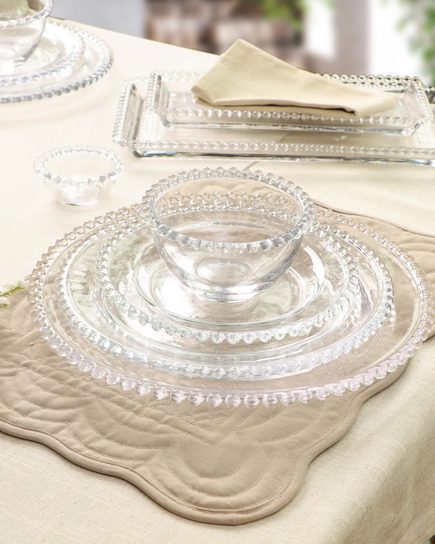 Set of 2 Bella Perle Quilted Placemats