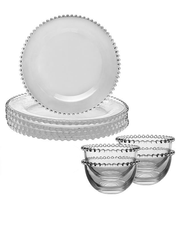 8 Piece Luxury Bella Perle Dining Set