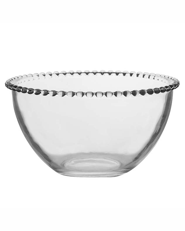 clear glass mixing bowl