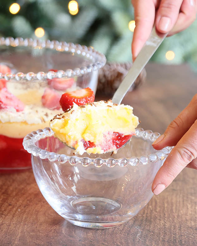 Glass Trifle Bowl Serving Set