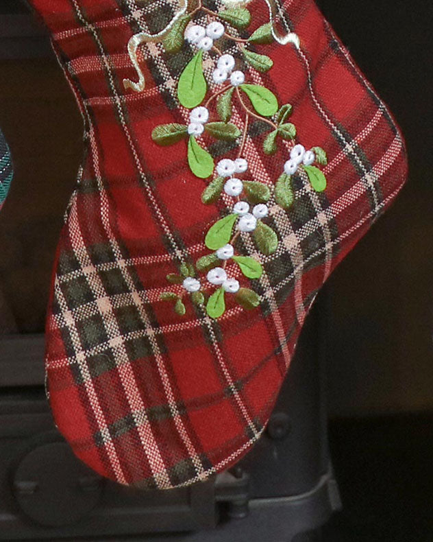 tartan christmas stocking