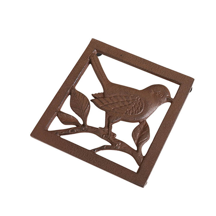 Vintage Bird Cast Iron Trivet Gift