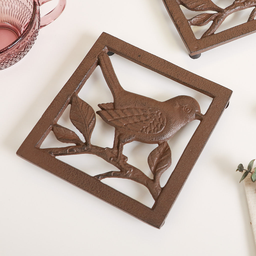 Cast Iron Tealight Holders and Trivet Gift Set