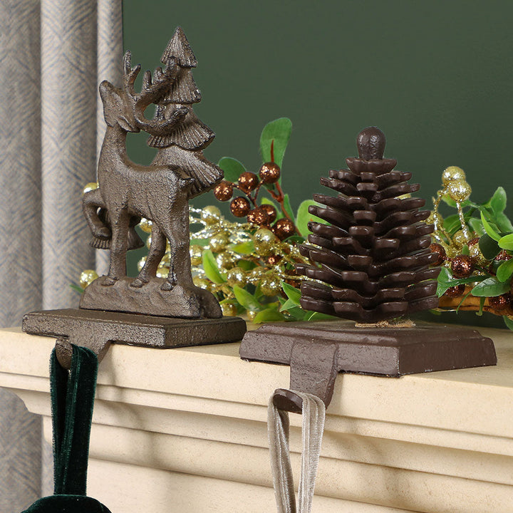 Woodland Pine Cone Large Stocking Hanger