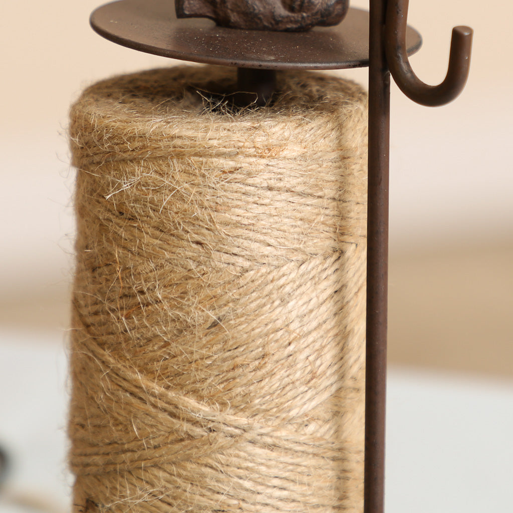 brown country style twine holder