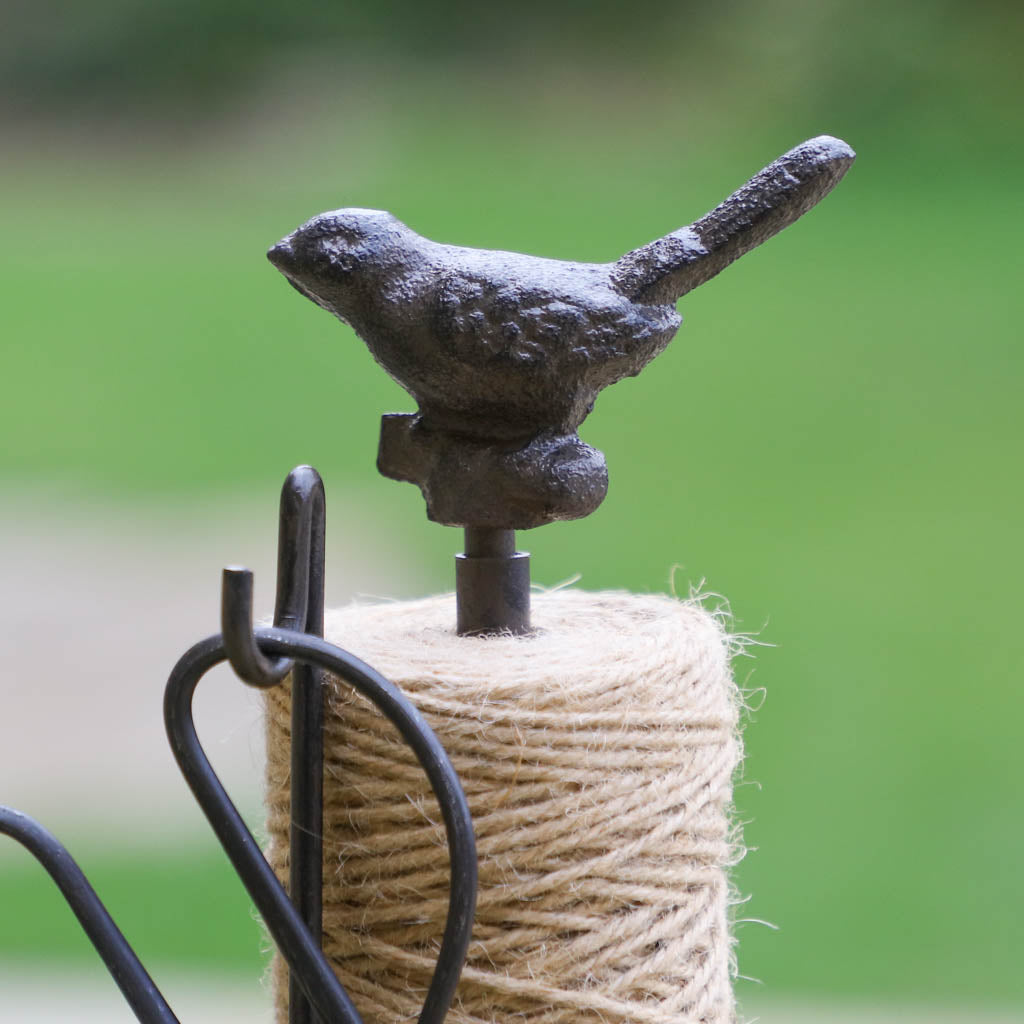 Garden Birds Boot Brush and Twine Dispenser